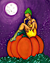Paint a Pumpkin and a Witch